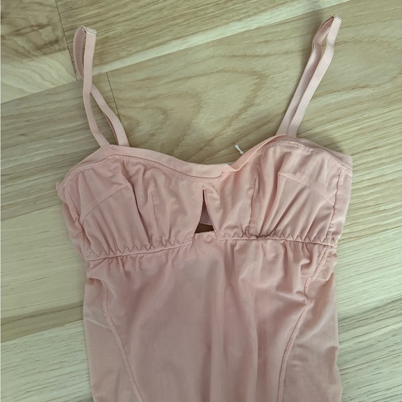 NWT Free People We Are HAH Women's Under The Wire Bodysuit Copper Rose Pink XS - Picture 5 of 11